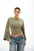 Bell-Sleeve Statement everyday essential Top