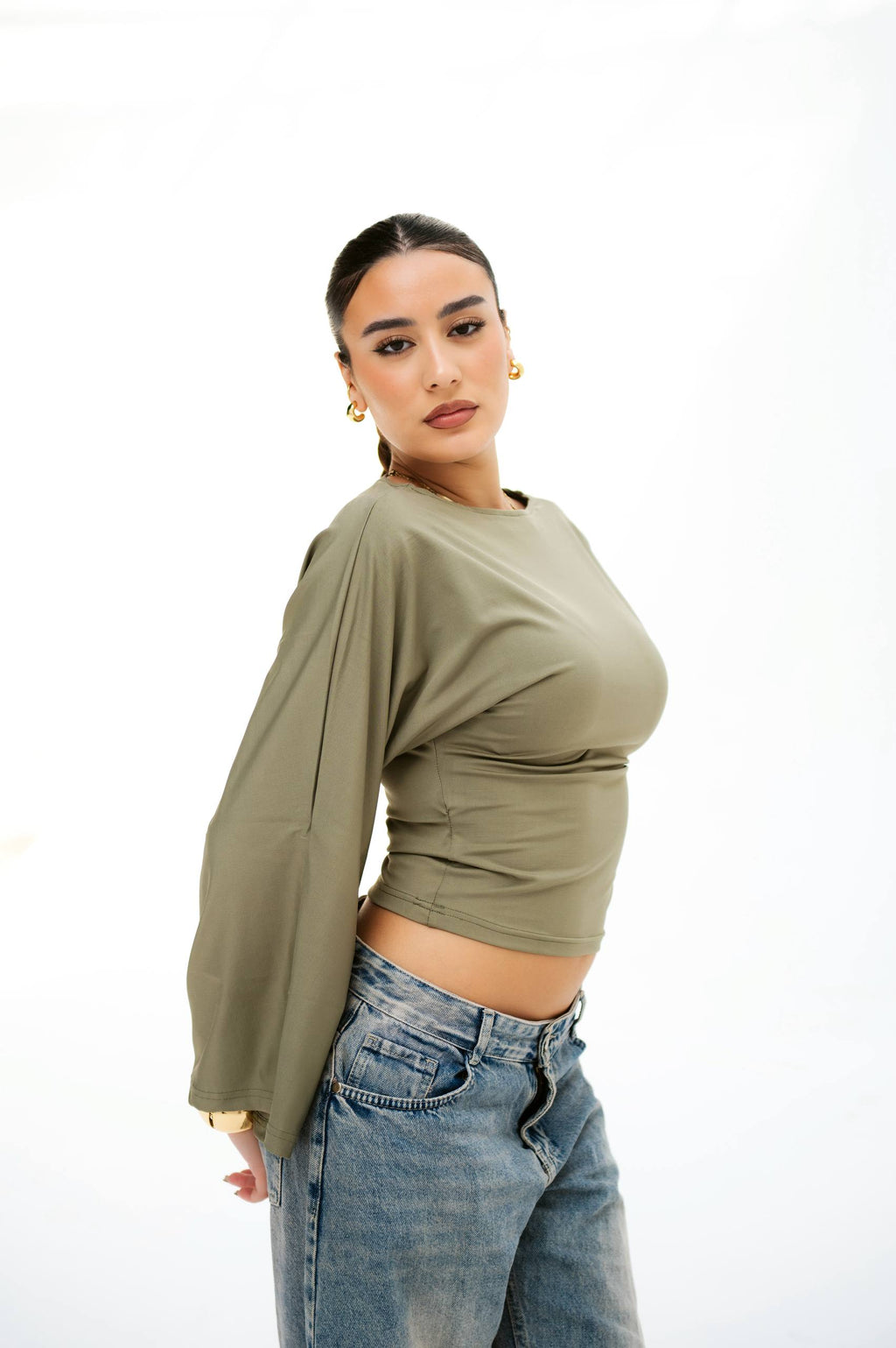 Bell-Sleeve Statement everyday essential Top